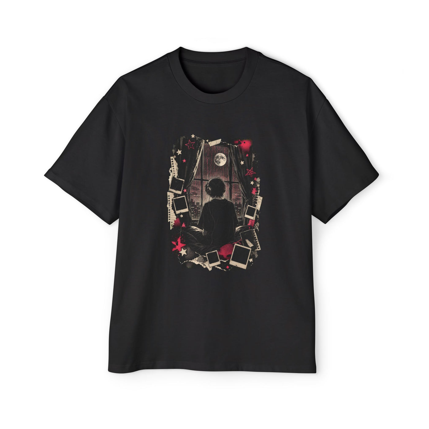 Rain Room After Midnight Heavy Oversized Emo Tee