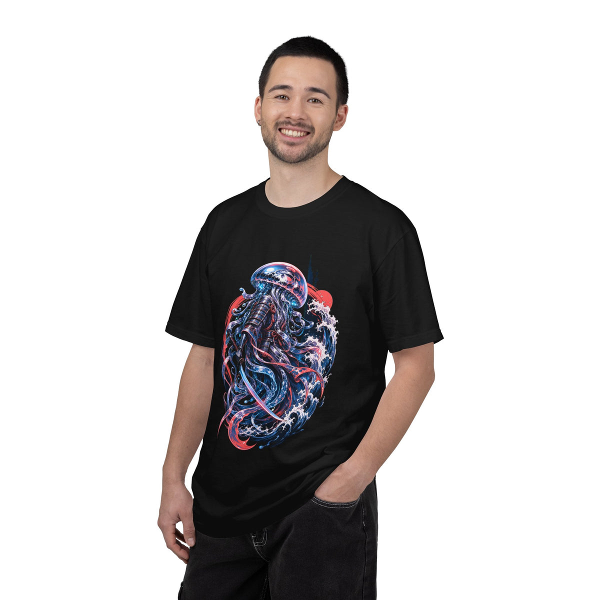 Chrome Jellyfish Ronin Cyber Ocean T-Shirt Graphic