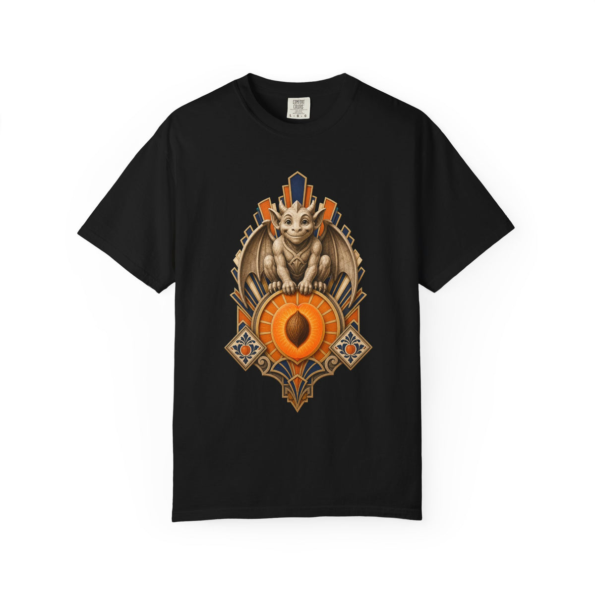 Art Deco Apricot Gargoyle Graphic Tee