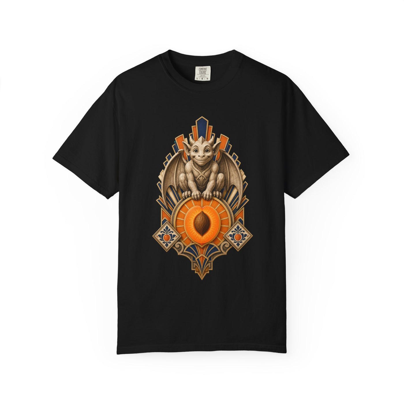 Art Deco Apricot Gargoyle Graphic Tee
