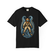 Abyss Kraken Diver Engraved Graphic Tee