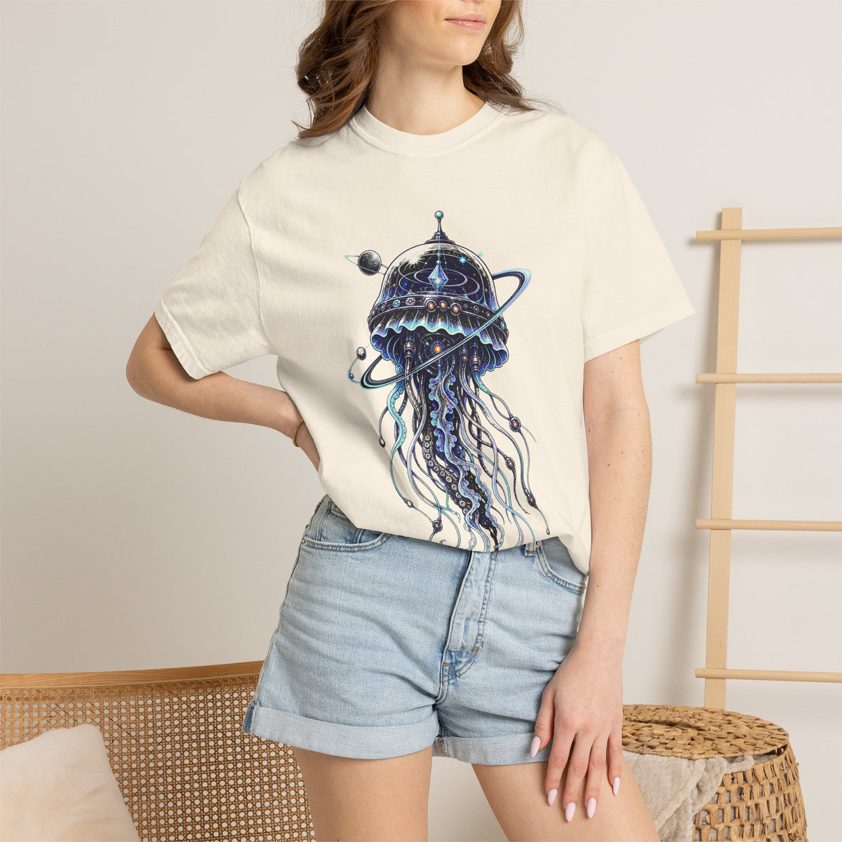Aliencore Jellyfish Satellite T-Shirt Graphic