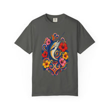 Psychedelic Hibiscus Swordfish Graphic Tee