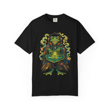 Neon Swamp Frog Synth Mage T-Shirt Graphic