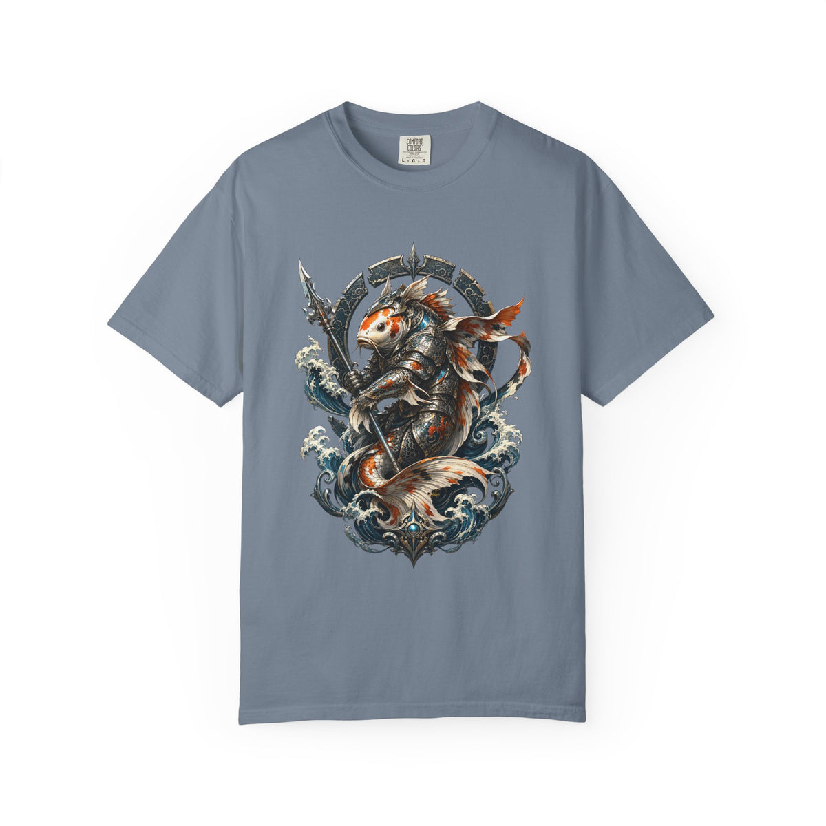 Future Medieval Koi Knight Crest T-Shirt Graphic
