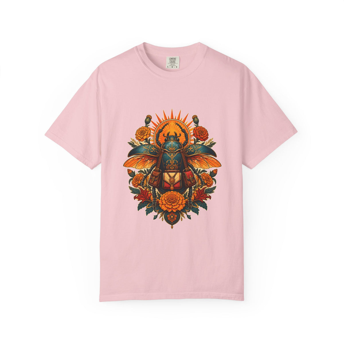 Marigold Scarab Courier Graphic Tee