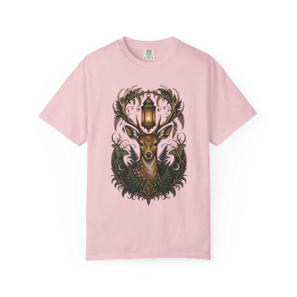 Mystic Fern Fawn Lantern Graphic Tee