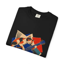 Calico Cat Jazz Guitar Hard-Bop Collage Graphic Tee