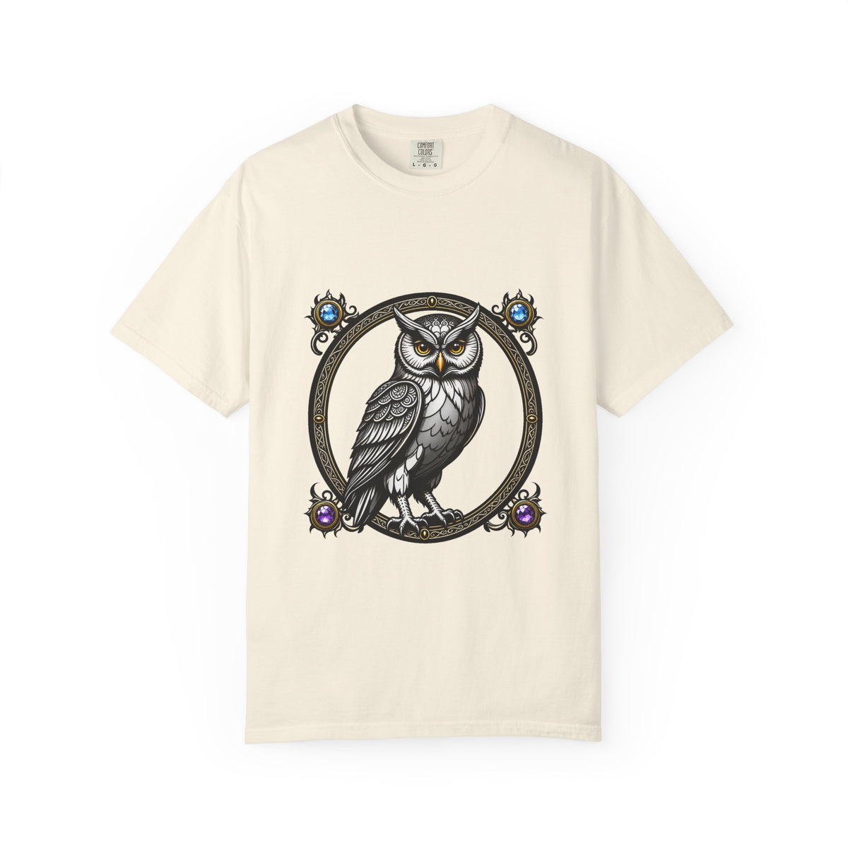 Gothic Owl Crest T-Shirt Graphic