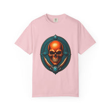 Turquoise Skull Crest Gothic T-Shirt Graphic