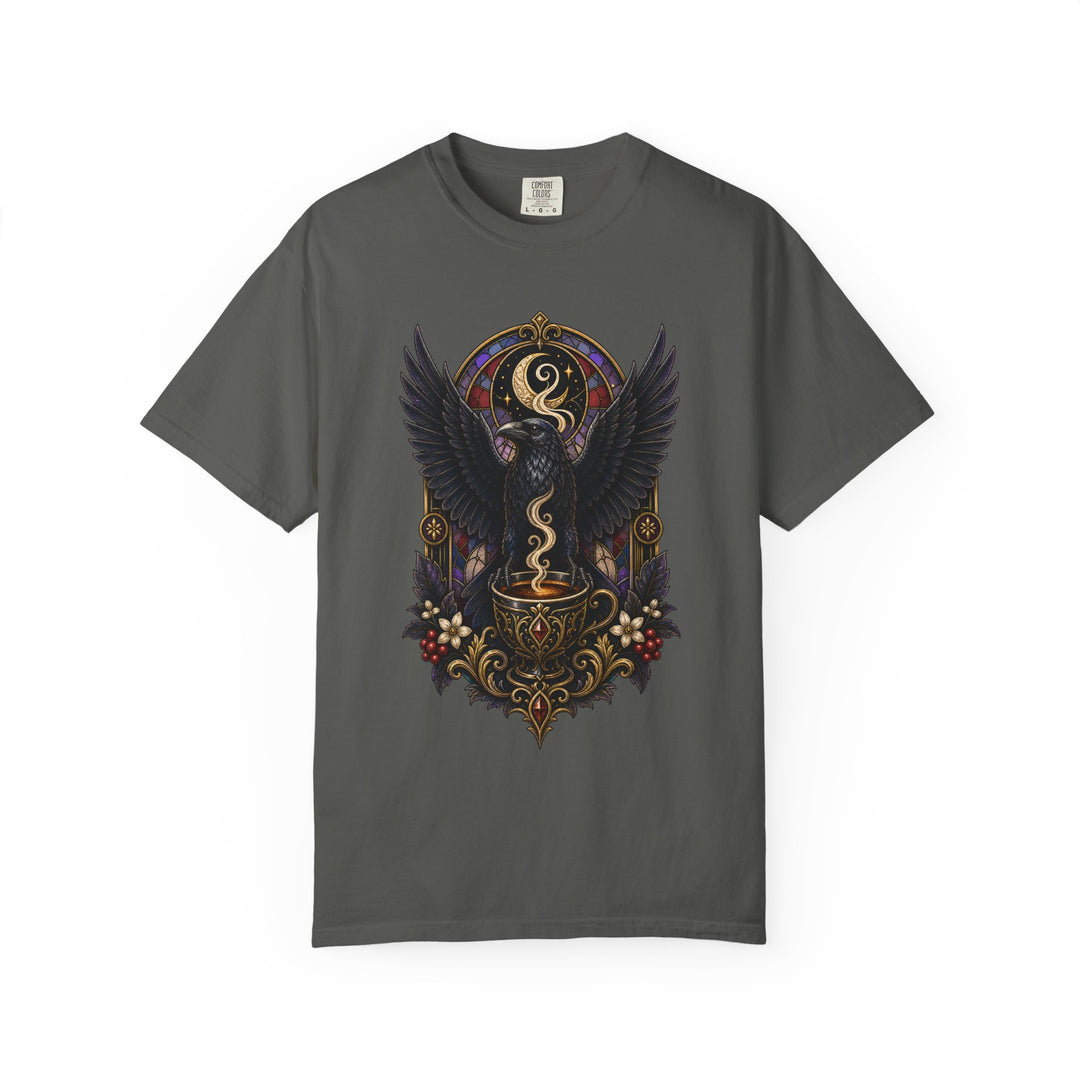 Gothic Espresso Raven T-Shirt Graphic