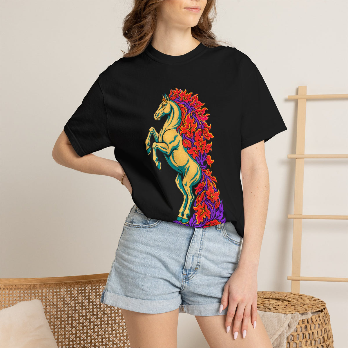 Fireweed Mustang Embroidered Western Graphic Tee