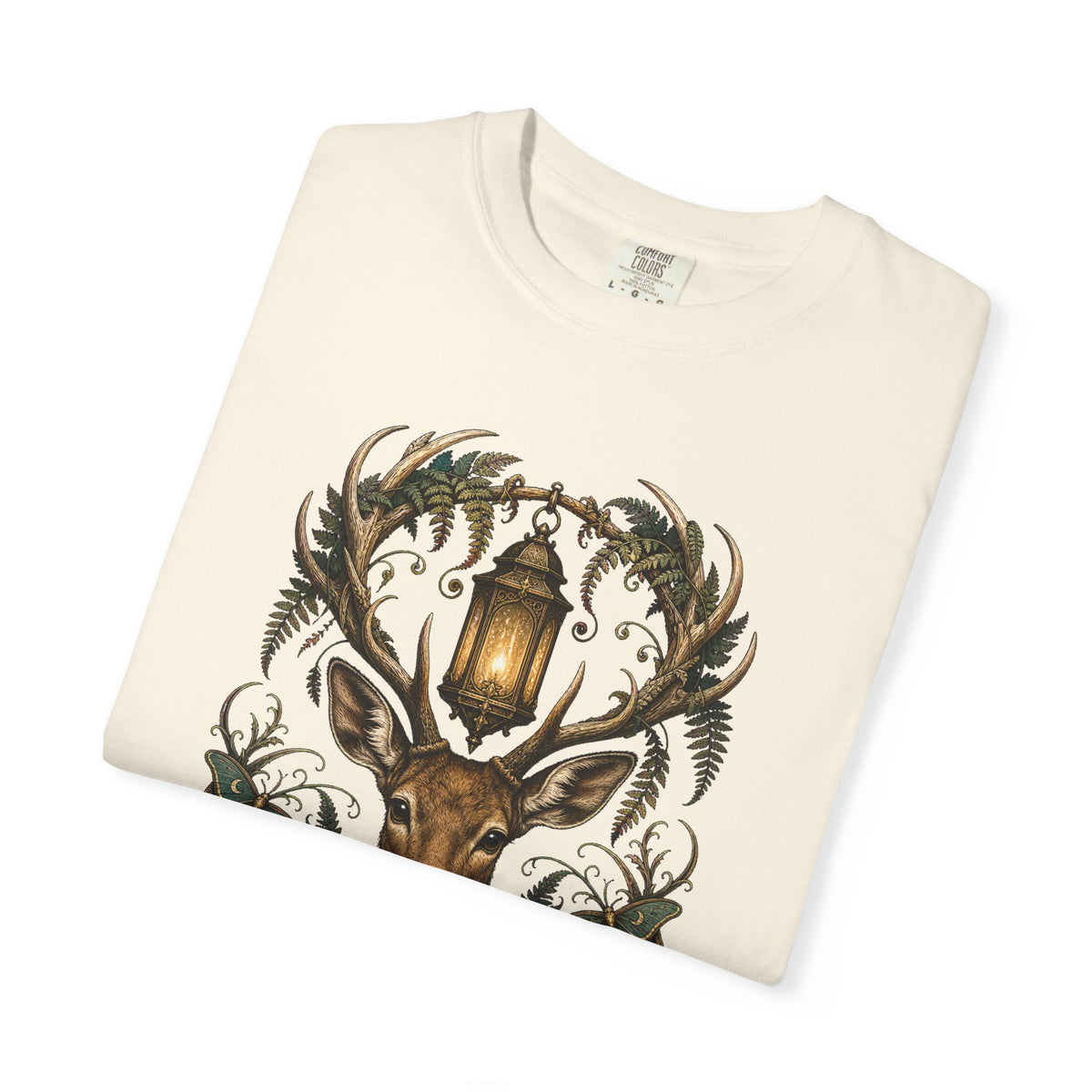 Mystic Fern Fawn Lantern Graphic Tee
