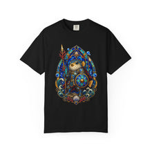 Stained Glass Pufferfish Knight T-Shirt Graphic