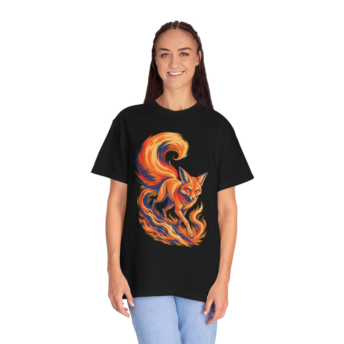 Persimmon Ash Fox Neo-Folk Graphic Tee