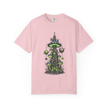 Alien Mushroom Radio Tower T-Shirt Graphic