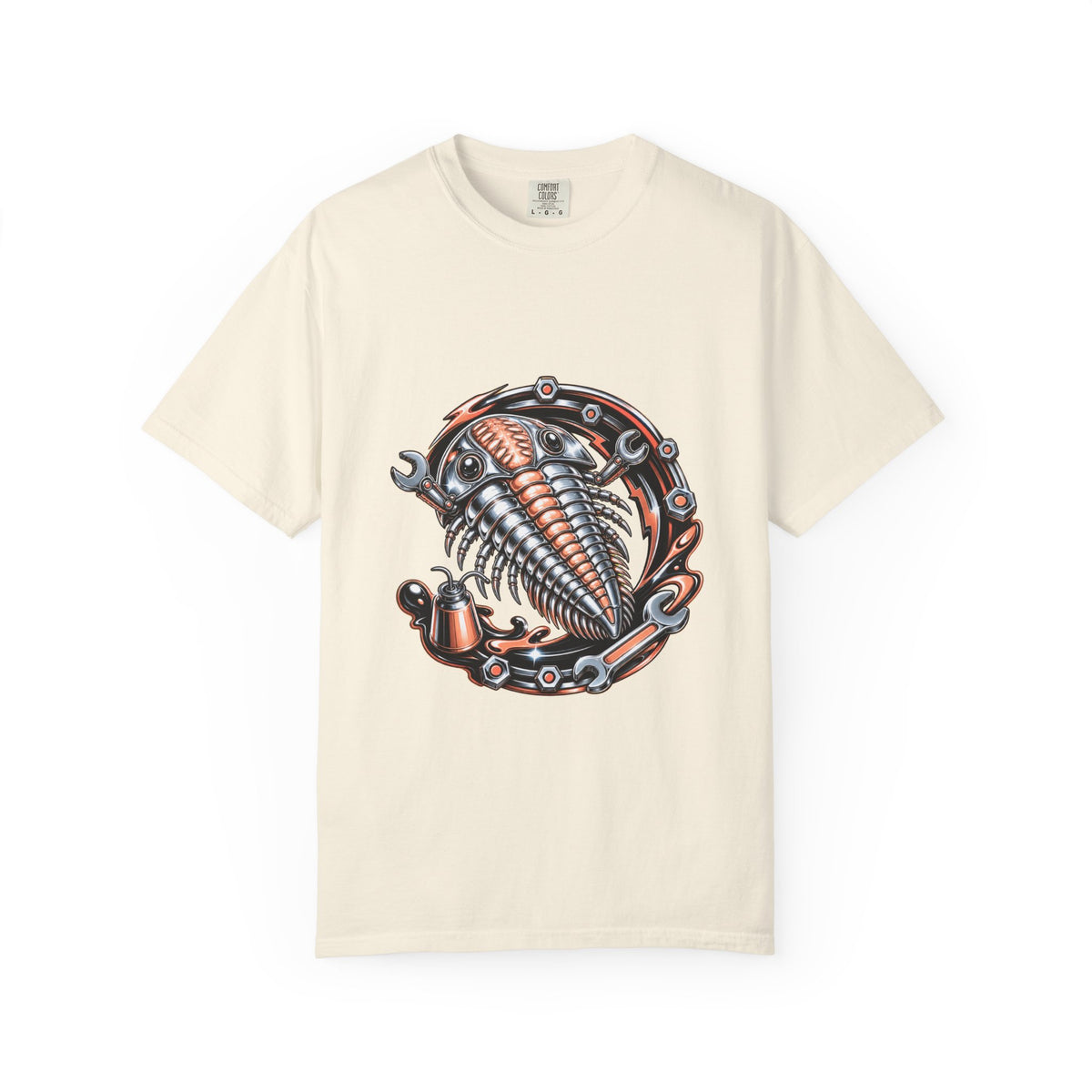 Chrome Peach Trilobite Mechanic Graphic Tee