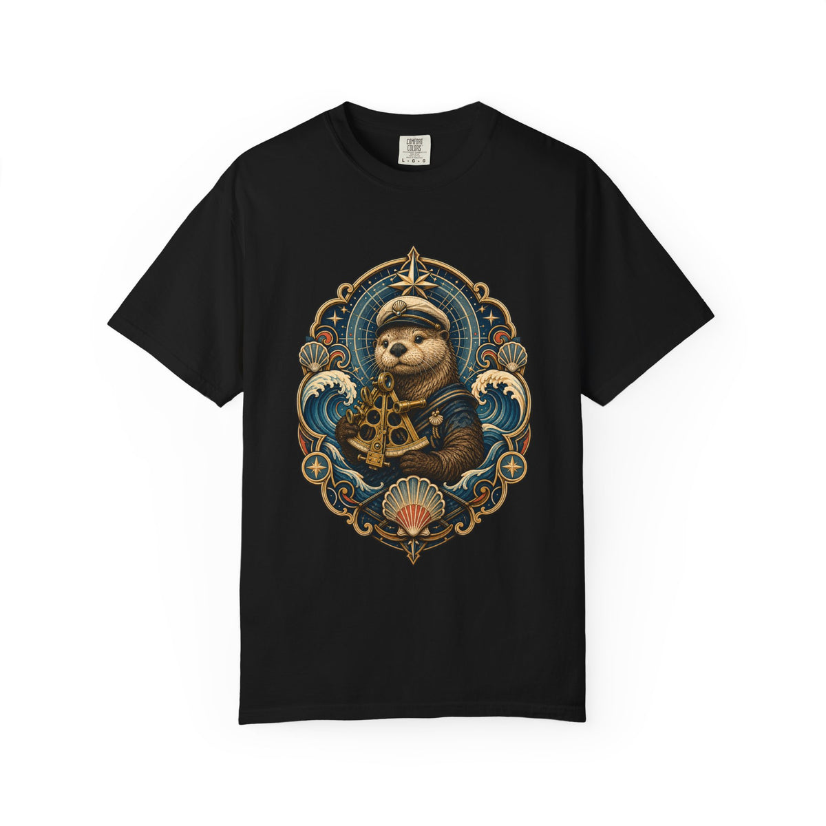 Coastal Otter Sextant T-Shirt Graphic