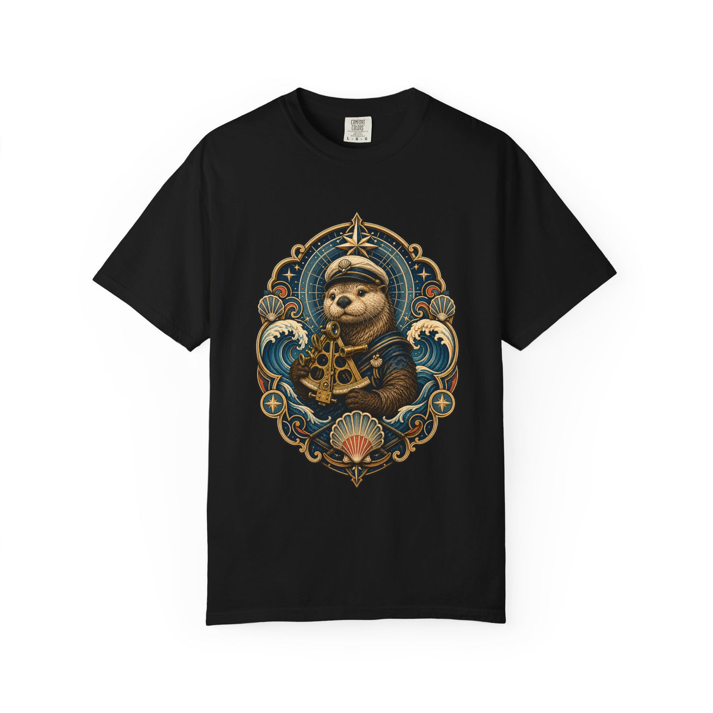 Coastal Otter Sextant T-Shirt Graphic