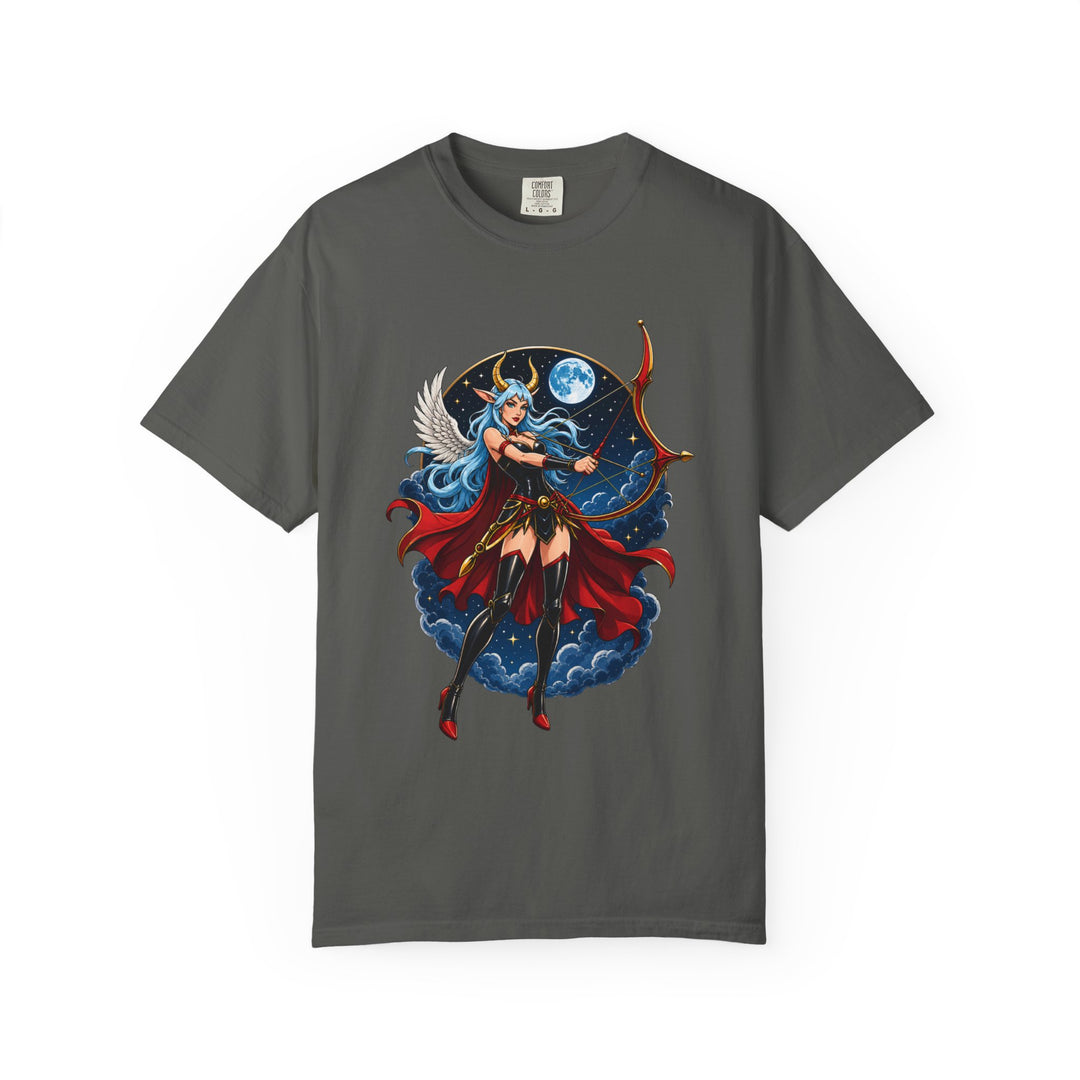 Moonlit Winged Archer Fantasy T-Shirt Graphic