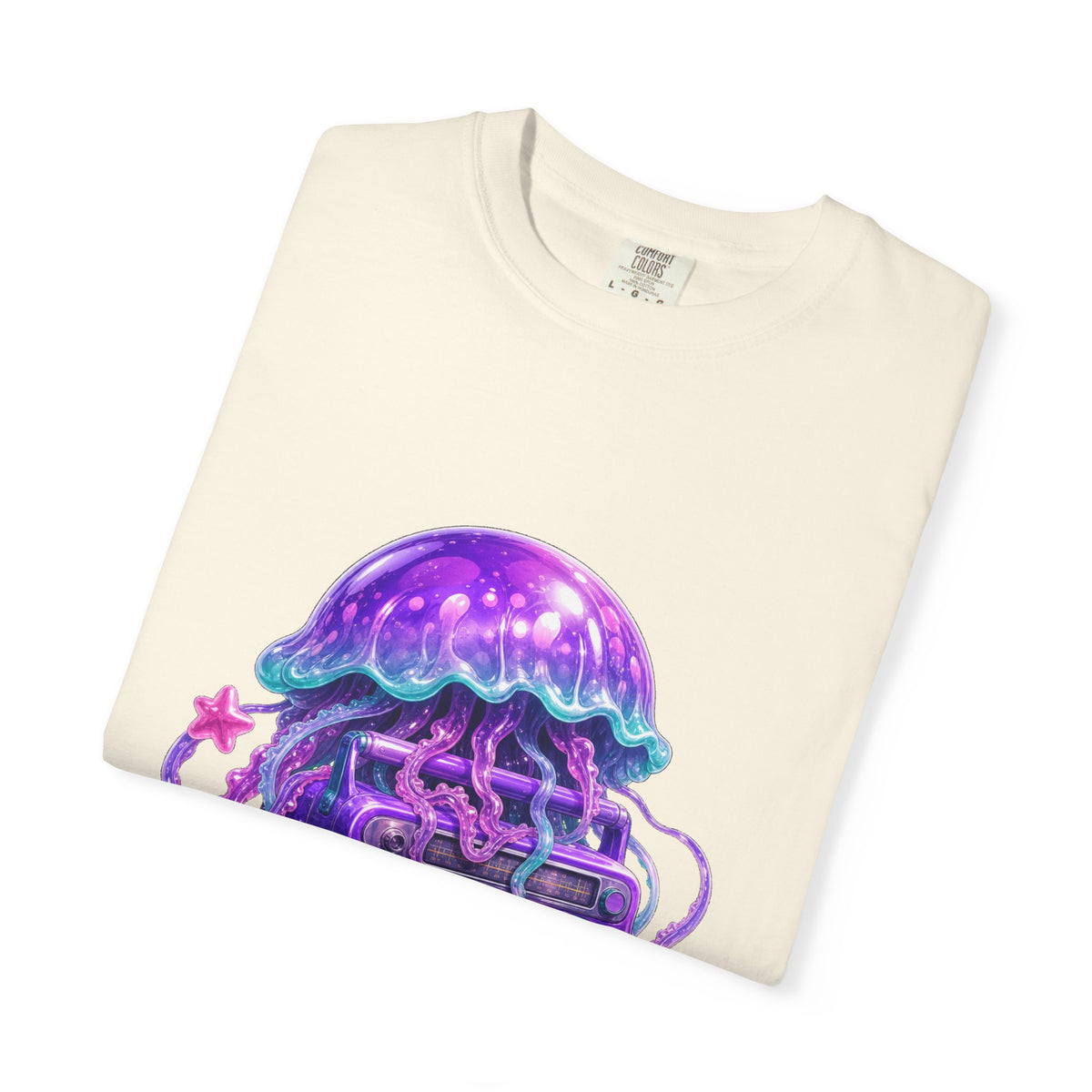 Gummy Purple Roller Radio Jellyfish T-Shirt Graphic