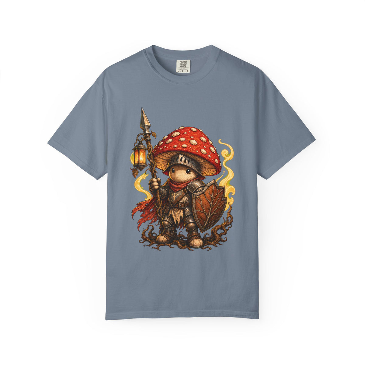 Mushroom Knight Lantern T-Shirt Graphic
