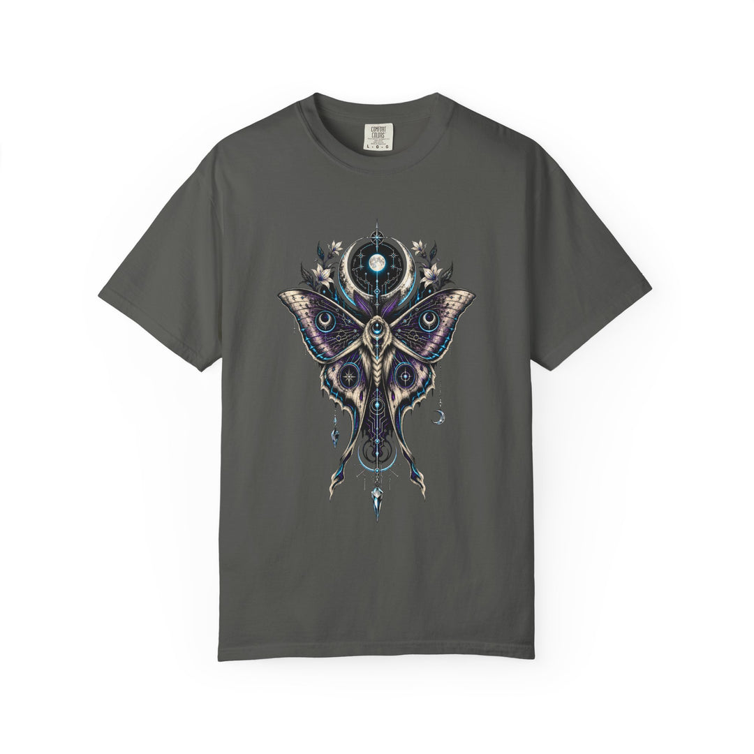 Glitch Goth Lunar Moth Oracle T-Shirt Graphic