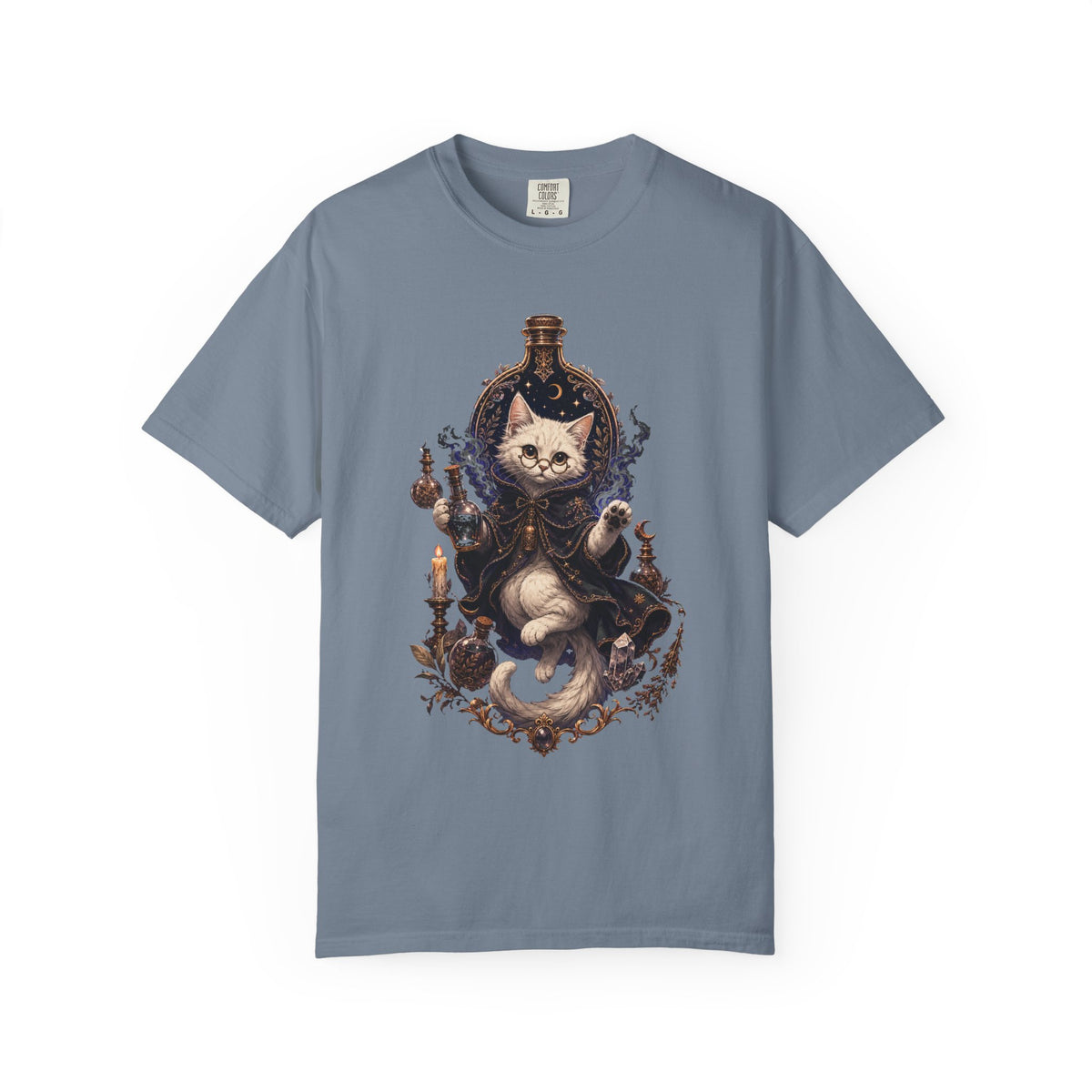 Apothecary Ghost Cat T-Shirt Graphic