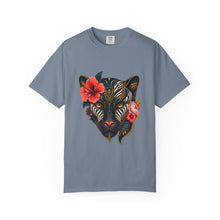 Zebra Bloom Panther Mask Graphic Tee