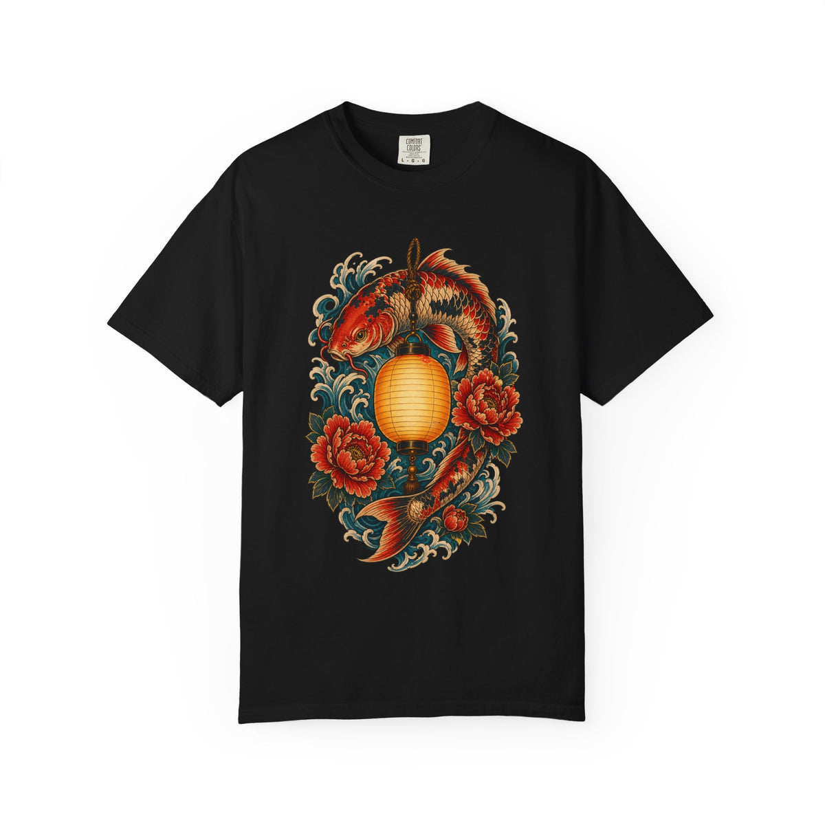 Tattoo Flash Lantern Carp Graphic Tee