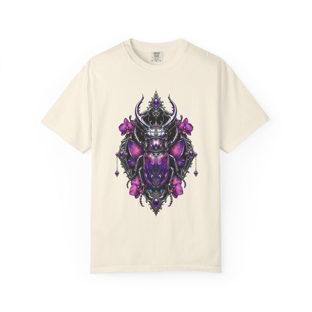 Chrome Orchid Stag Beetle Graphic Tee
