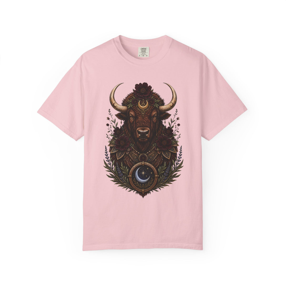 Chocolate Cosmos Bison Guardian Graphic Tee