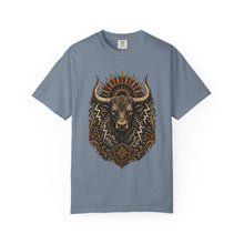 Woodcut Thunder Bull T-Shirt Graphic