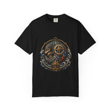 Nautical Pangolin Compass Shell T-Shirt Graphic