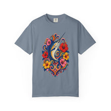 Psychedelic Hibiscus Swordfish Graphic Tee
