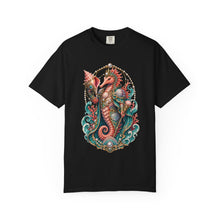 Coral Seahorse Herald Coastal T-Shirt Graphic