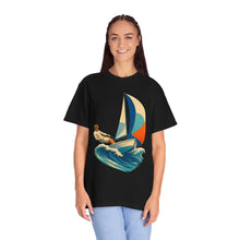 Spinnaker Dinghy Racer Coastal Risograph Graphic Tee