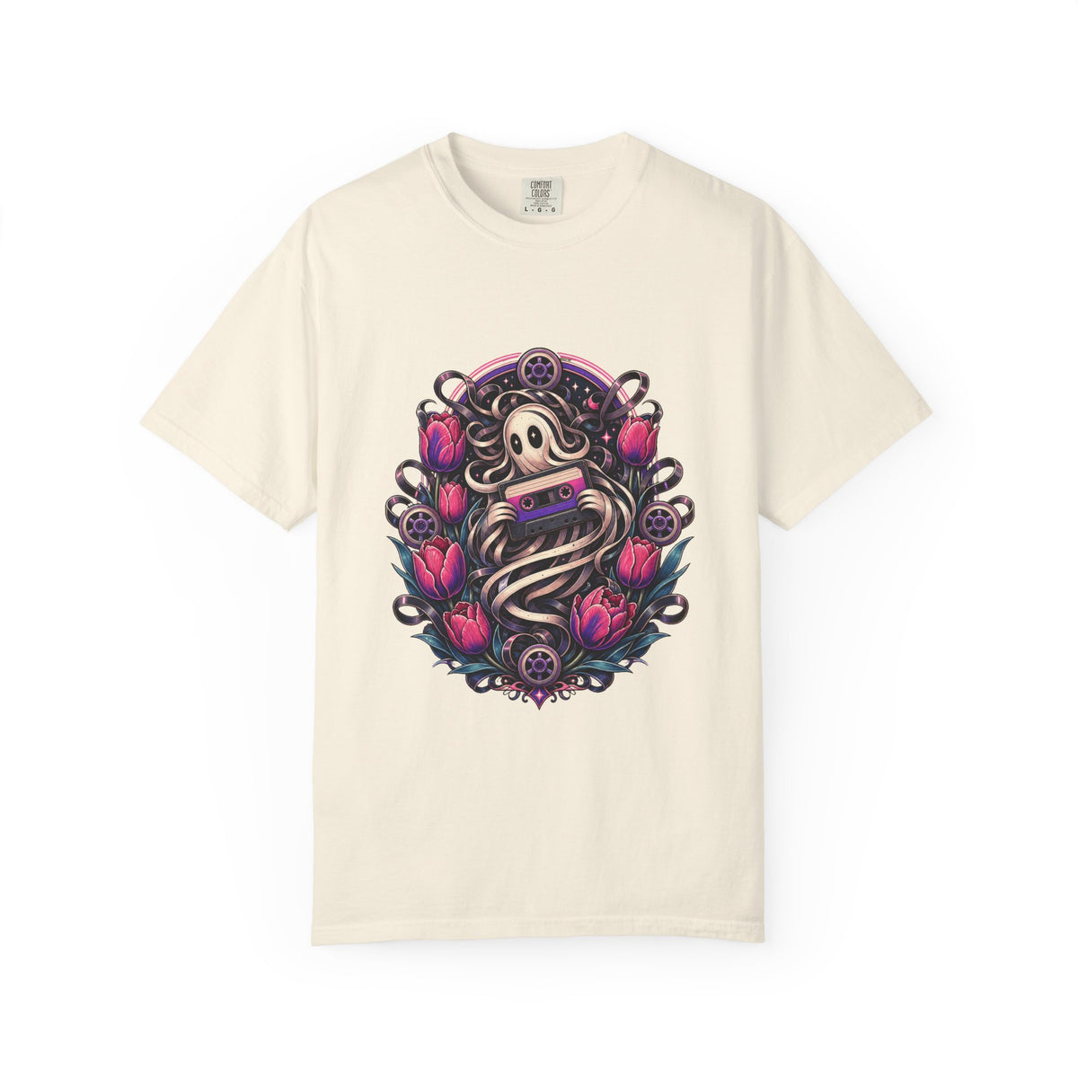 Analog Cassette Tulip Wraith T-Shirt Graphic