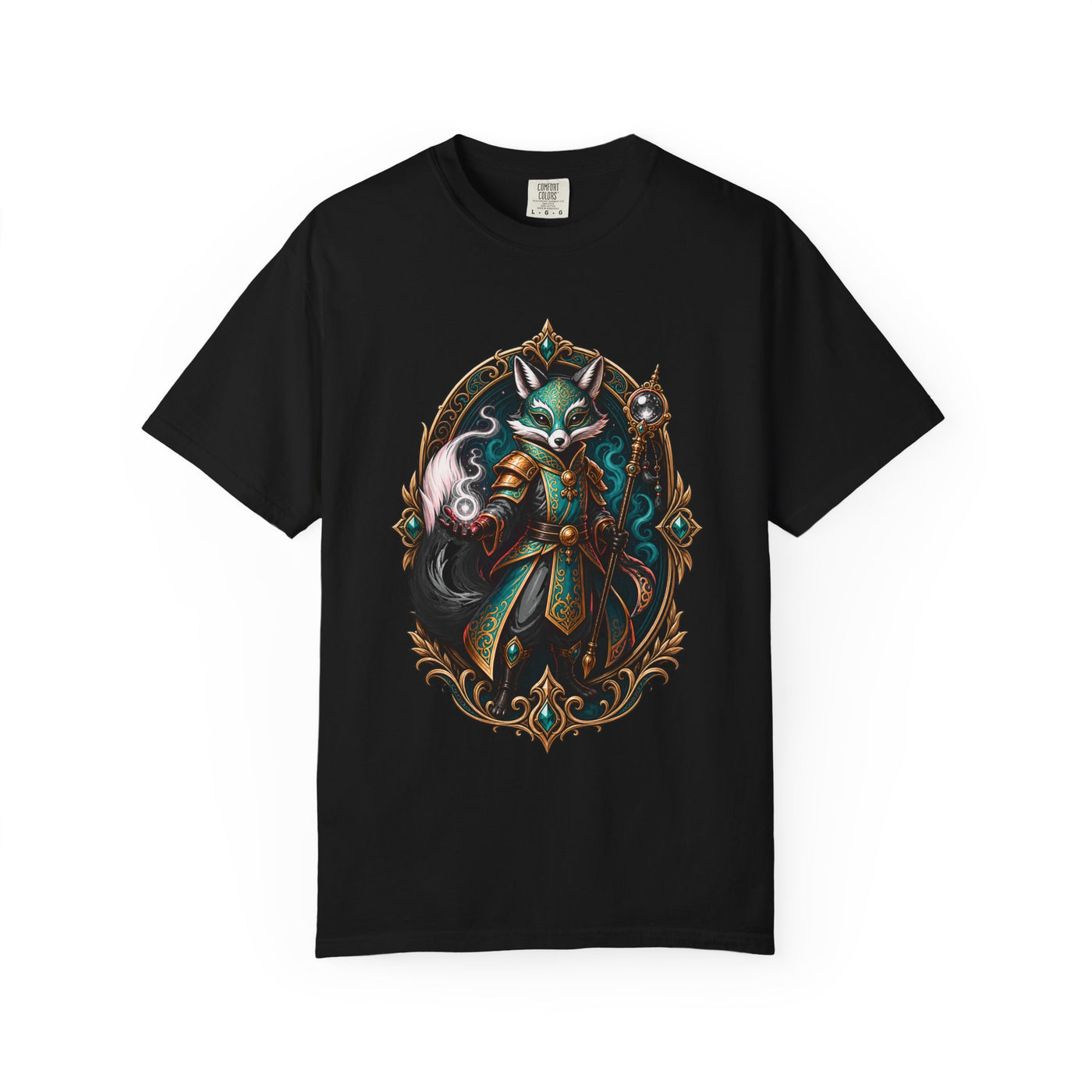 Mystic Fox Mage T-Shirt Graphic