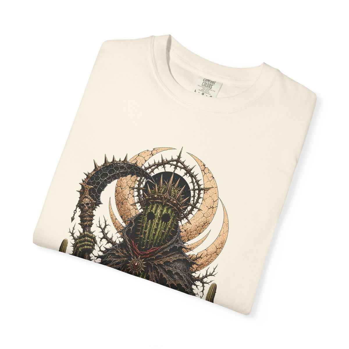 Punk Metal Cactus Reaper T-Shirt Graphic