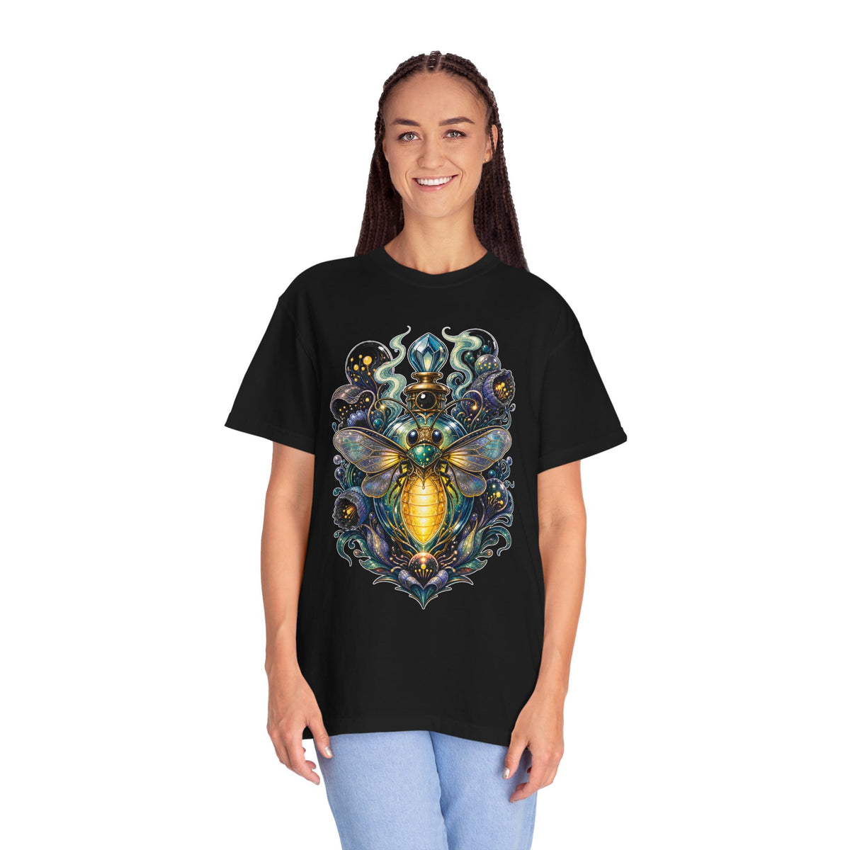 Aliencore Perfume Bottle Firefly T-Shirt Graphic