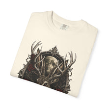 Gothic Black Rose Jackalope T-Shirt Graphic