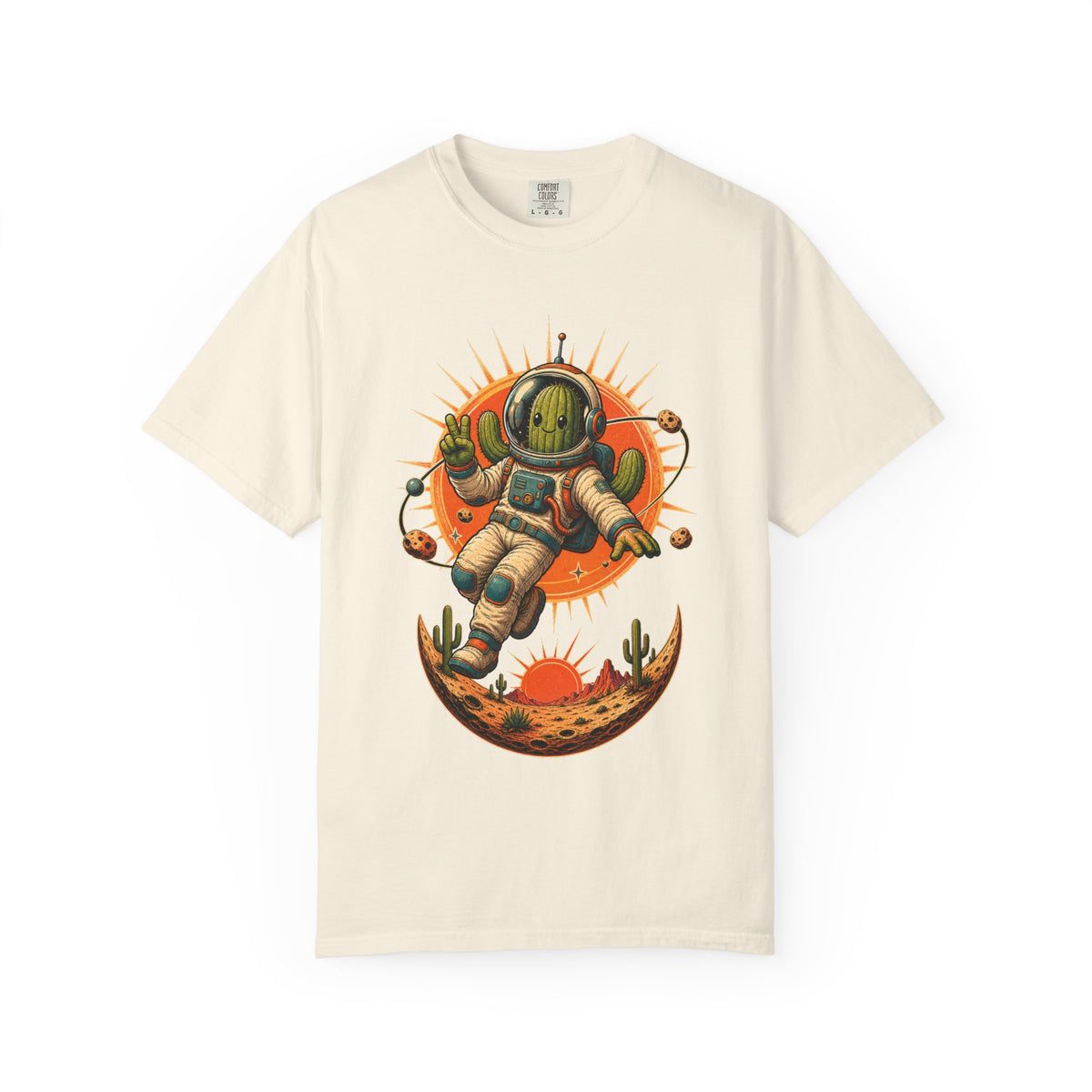 Retro-Future Cactus Astronaut Graphic Tee