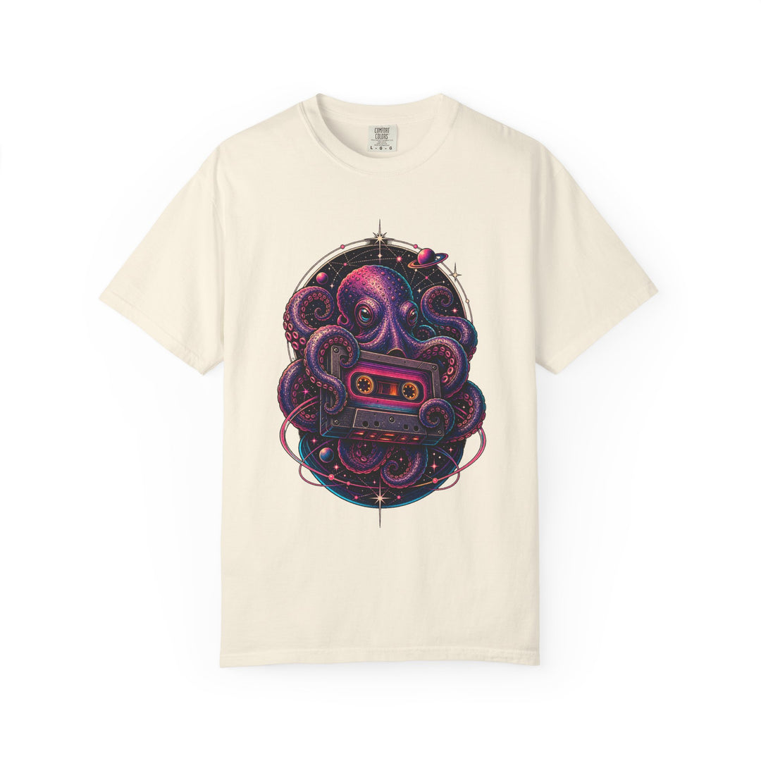 Deep Space Cassette Octopus T-Shirt Graphic