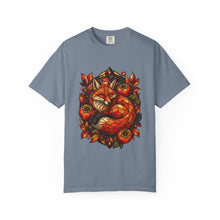 Stained Glass Persimmon Fox Graphic Tee