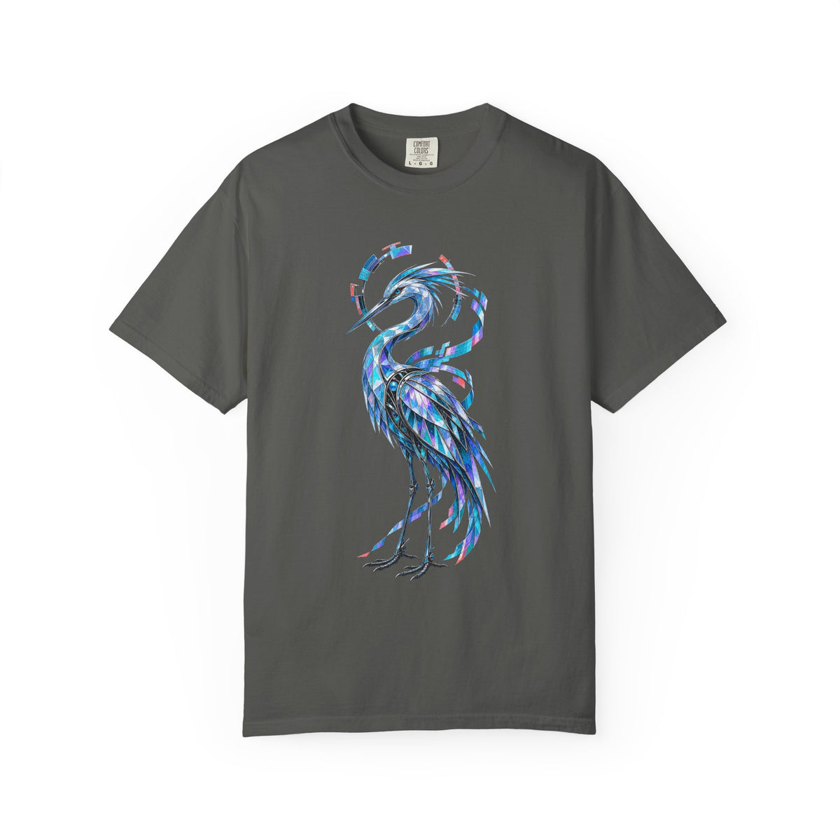 Glitch Glam Glass Heron Graphic Tee