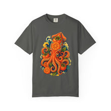 Psychedelic Persimmon Squid Graphic Tee