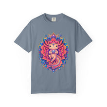 Psychedelic Dahlia Axolotl Graphic Tee