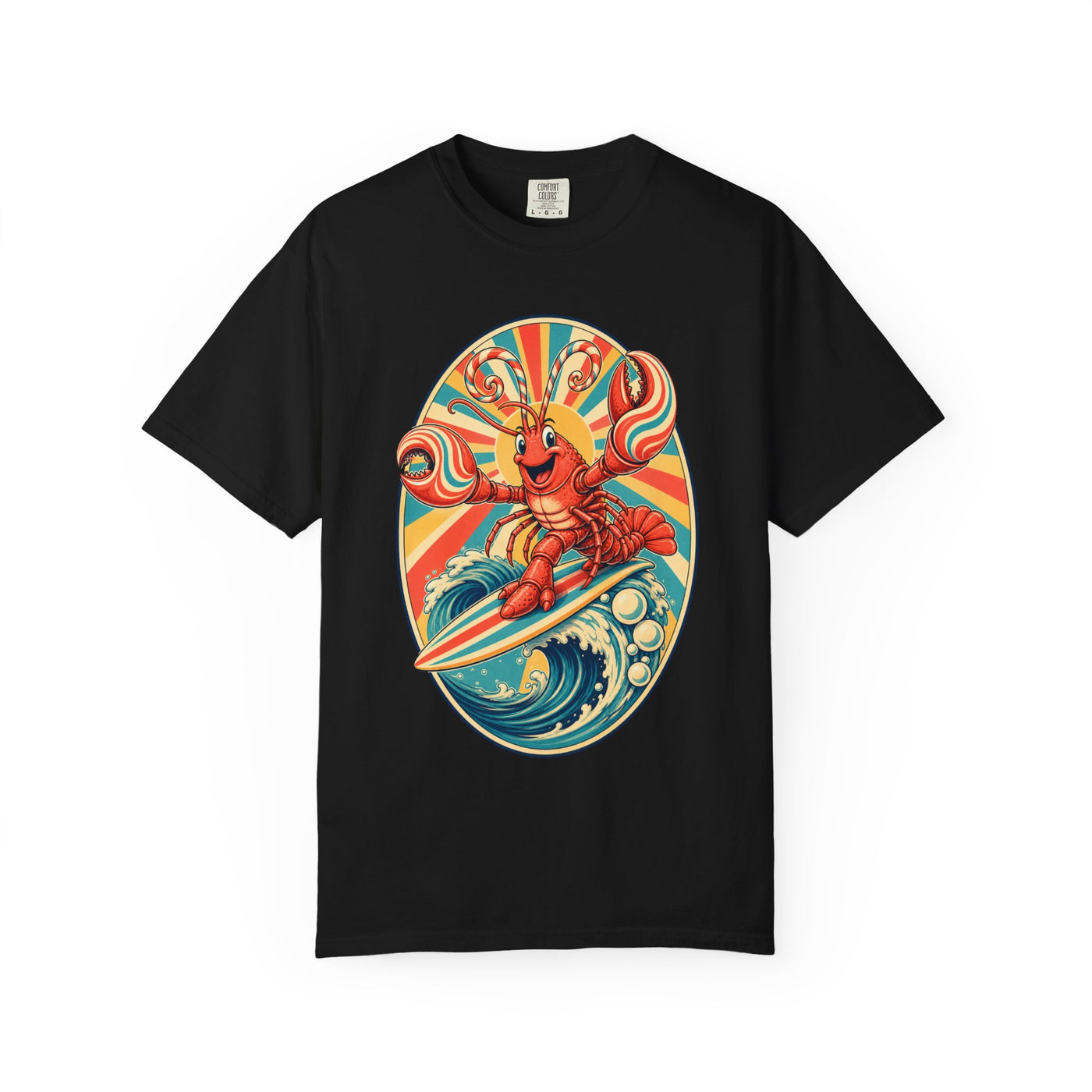 Psychedelic Saltwater Taffy Lobster Graphic Tee