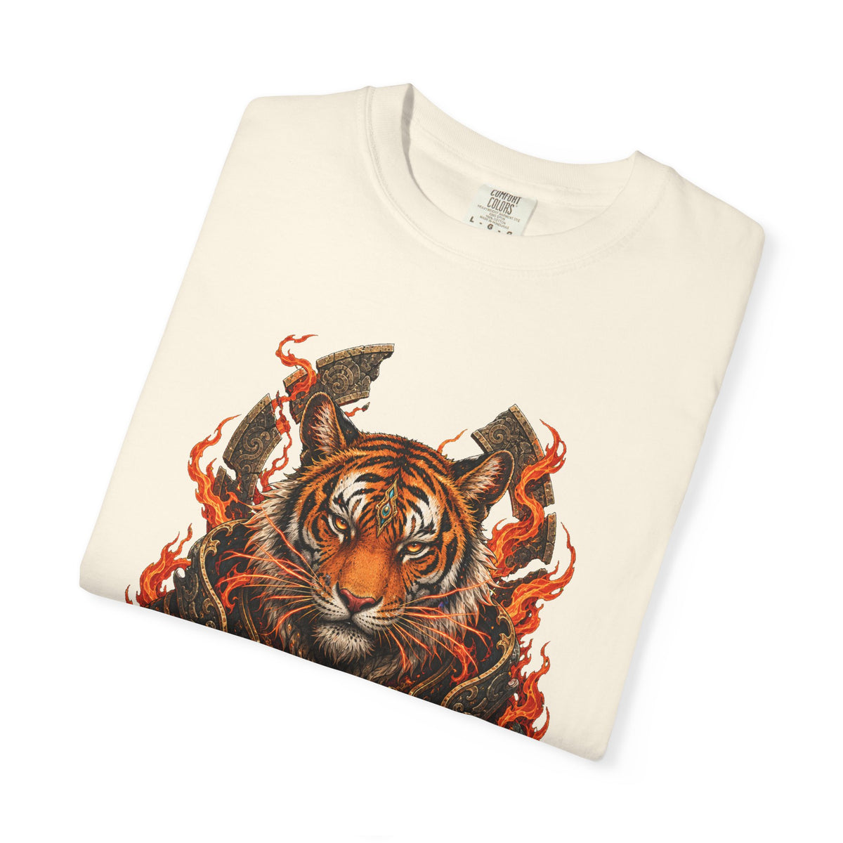 Ember Tiger Shrine Guardian Graphic T-Shirt